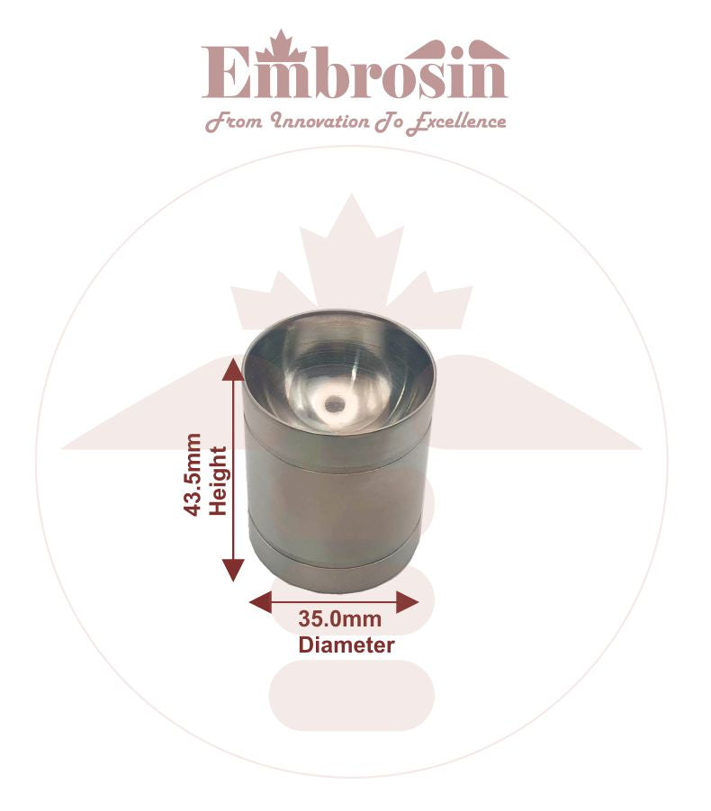 EE40-004A - Dappin Dish (Bone Well), 35mm Diameter X 43.5 mm Height