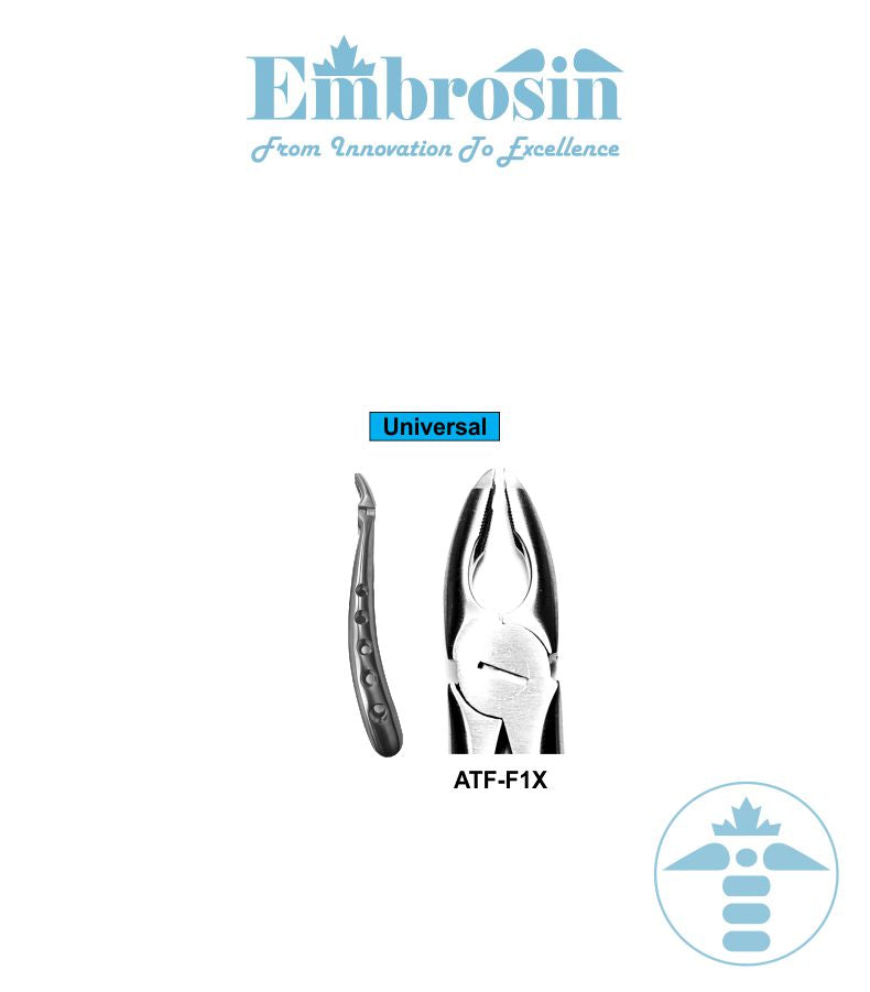 ATF-F1X - ATRAUMATIC Forceps, No. F1 (Upper Premolars)