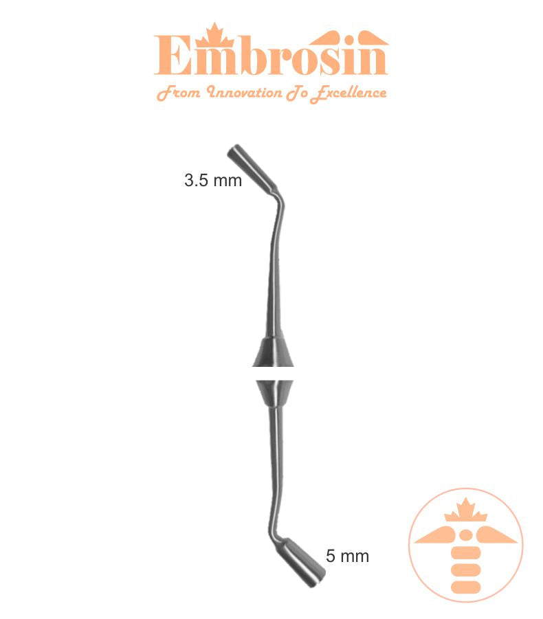 DE12-004 - JOVANOVIC, Bone Packer No. 4, Modified (Long End=5mm Diameter, Short End=3.5mm Diameter, both end Serrated)