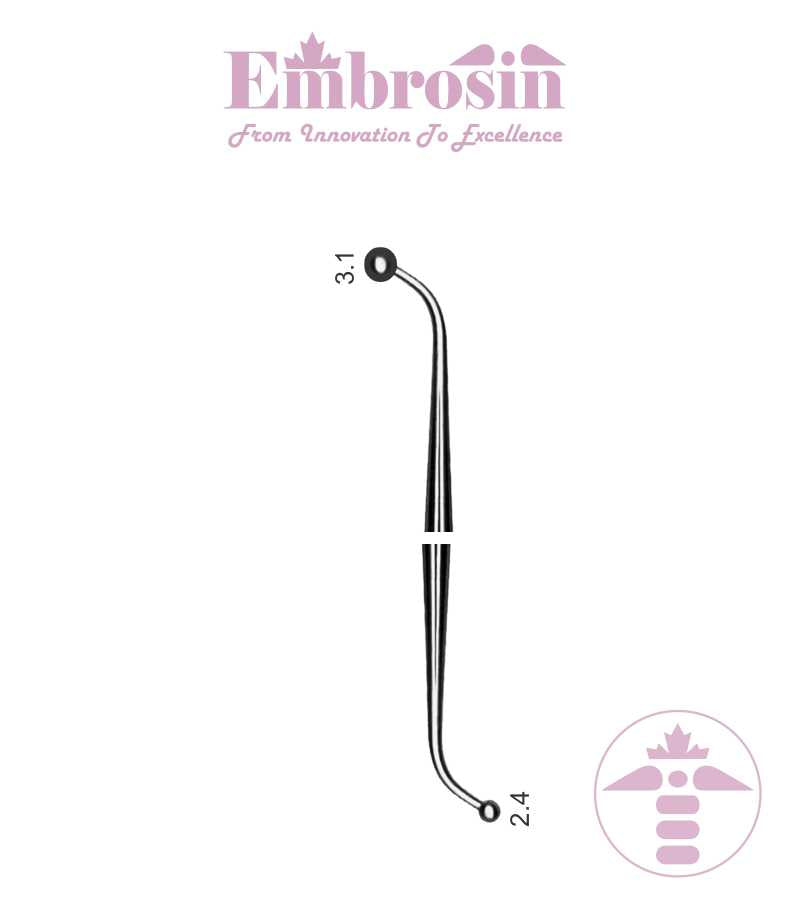 EE28-002A - Burnisher, Ball, 2.4/3.1 mm