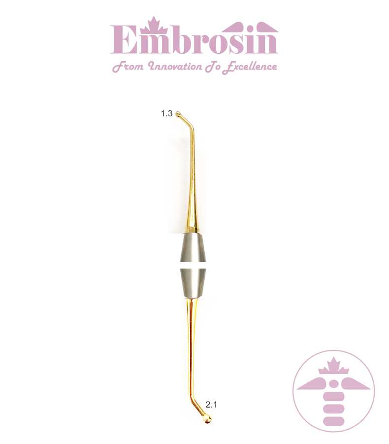 EE28-002TN - Burnisher, Ball, 26/27S, 2.1/1.3mm, Composite, Titanium Coated