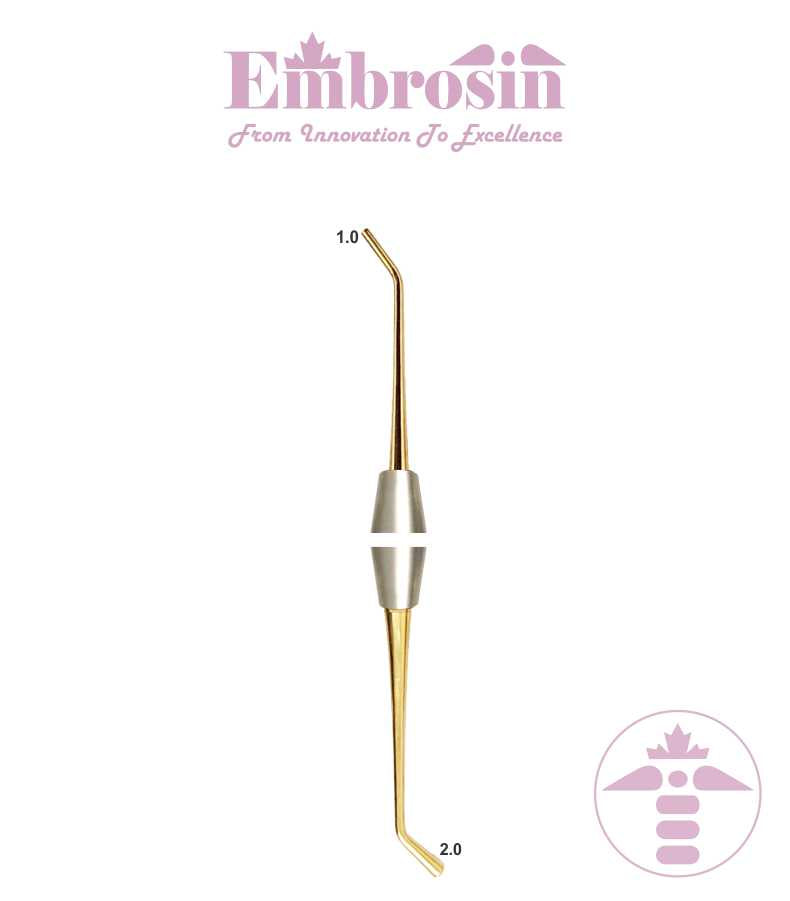 EE43-002 - Composite Instrument No. 2: Plugger/Condenser, 2.0 mm/1.0 mm, Titanium Coated