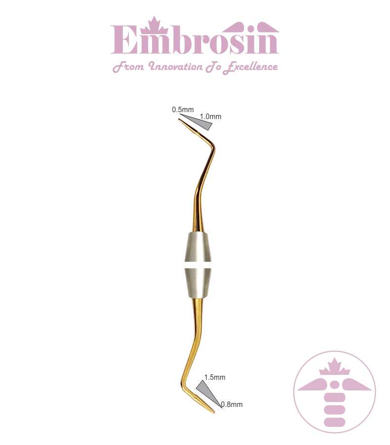EE43-004A - Composite Instrument No. 4A, 1.0 mm/ 1.5 mm, Titanium Coated