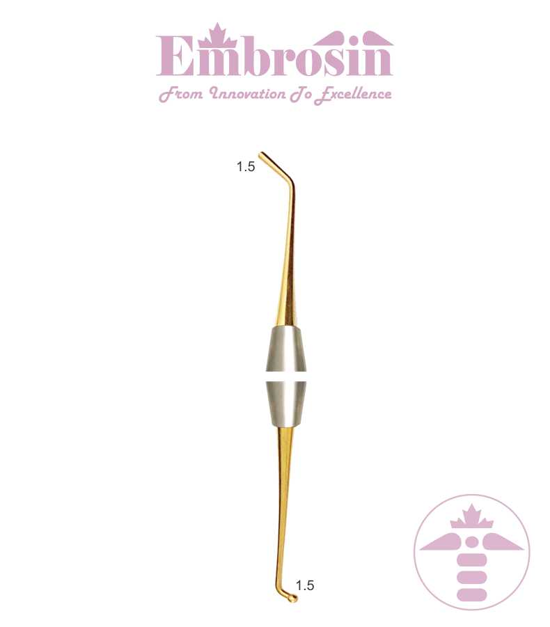 EE43-016 - Composite Instrument No. 16, 1.5 mm (Ball Burnisher) Short /1.5 mm (Condenser), Titanium Coated