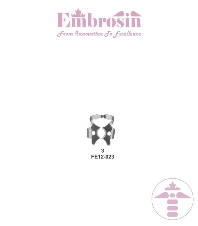 FE12-023 - Rubber Dam Clamps (Lower Molars) No. 3