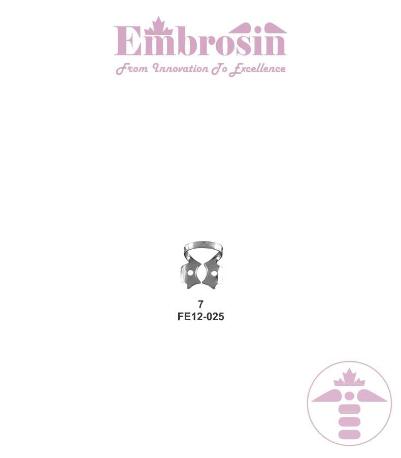 FE12-025 - Rubber Dam Clamps (Lower Molars) No. 7