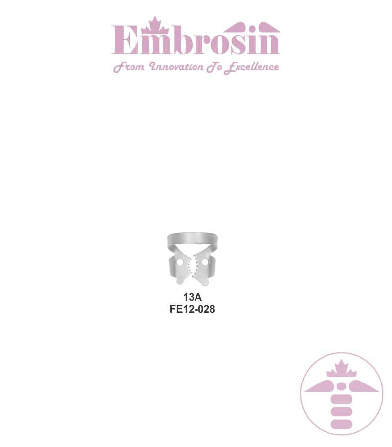 FE12-028 - Rubber Dam clamps ( Lower-Molar) No. 13A
