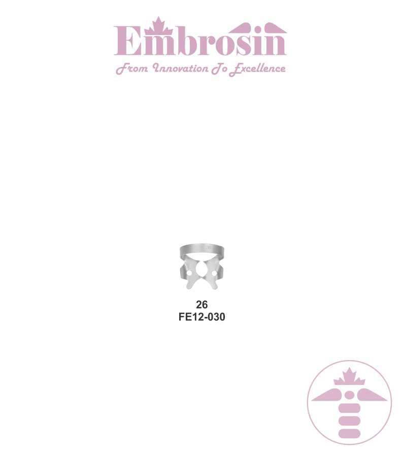 FE12-030 - Rubber Dam Clamps (Lower Molars) No. 26