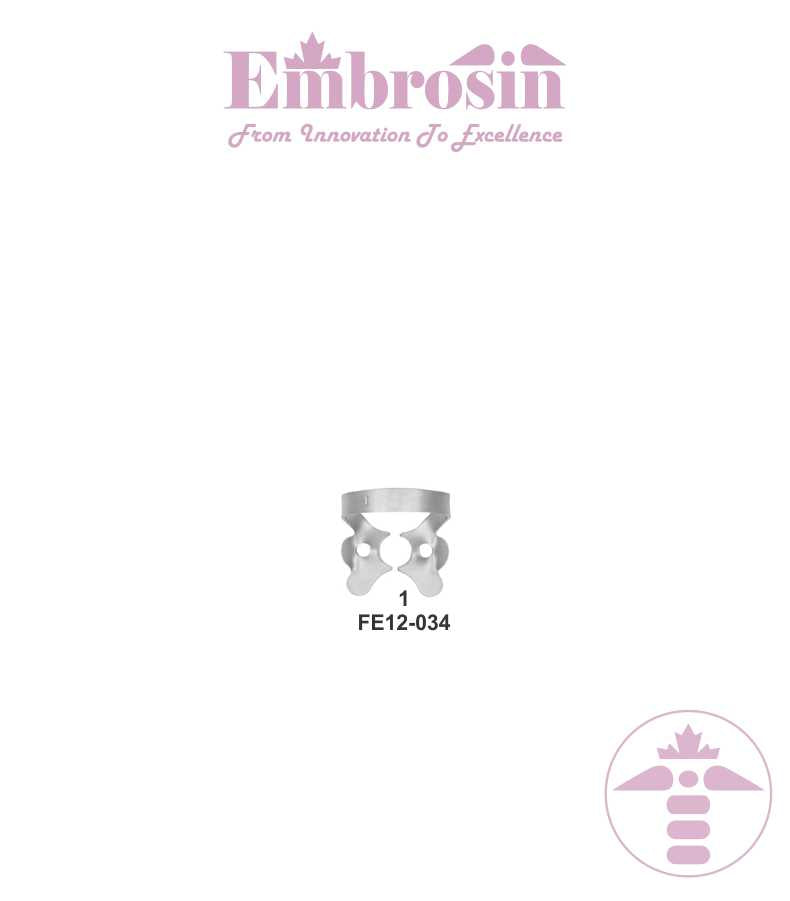 FE12-034 - Rubber Dam Clamps (Premolar) No. 1