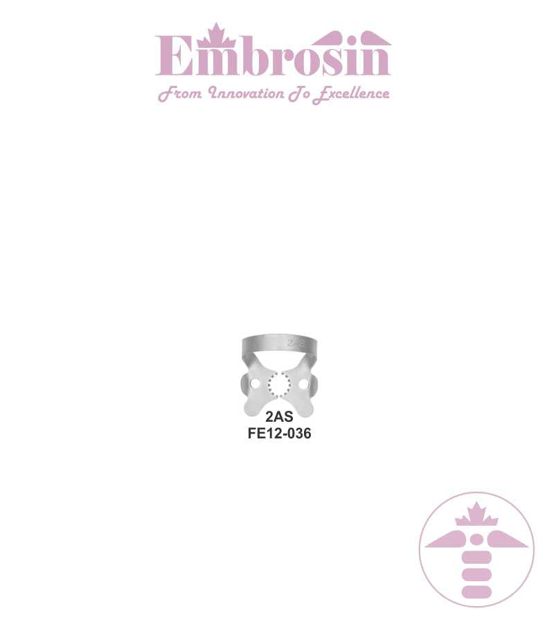 FE12-036 - Rubber Dam Clamps (Premolar) No. 2AS