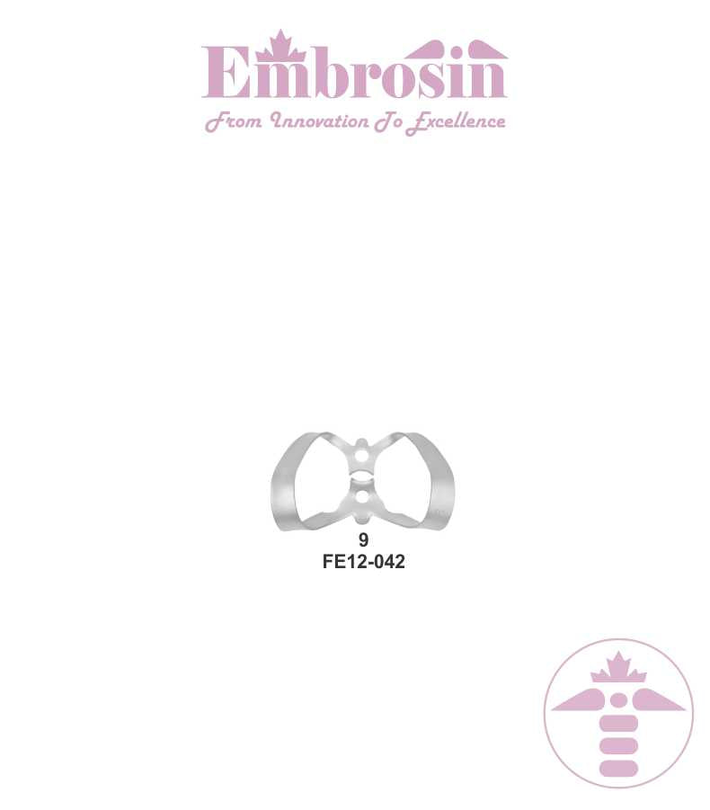 FE12-042 - Rubber Dam Clamps (Anterior) No. 9