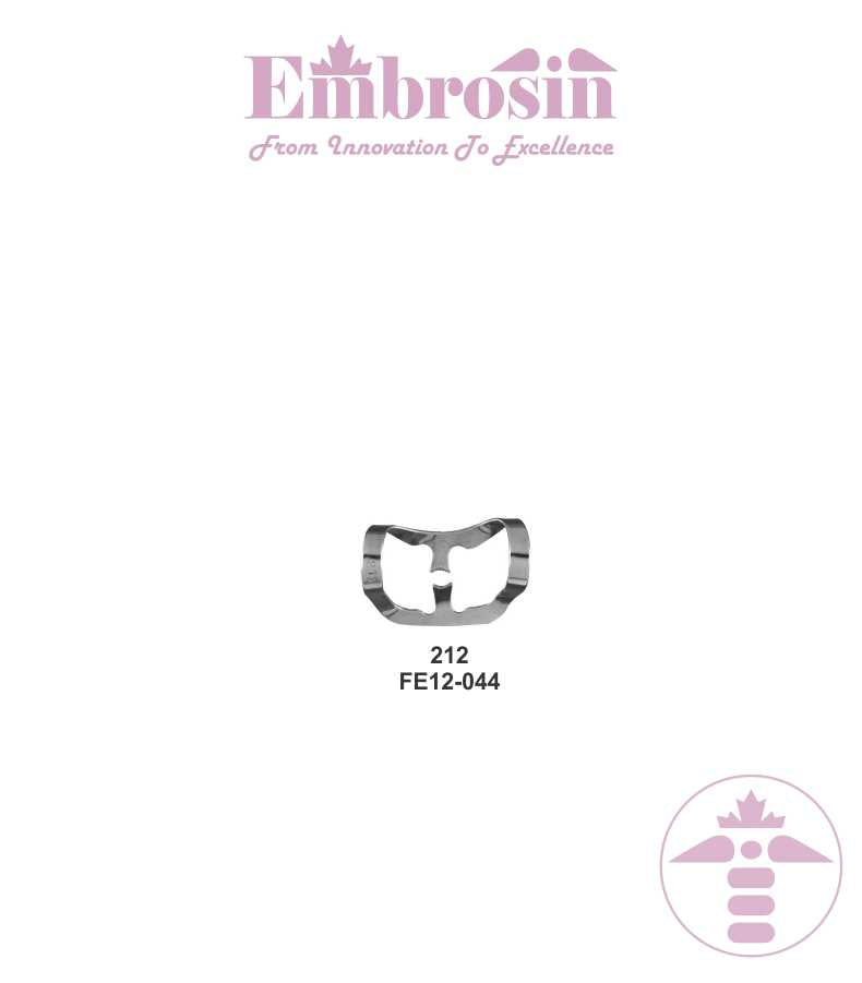 FE12-044 - Rubber Dam Clamps (Anterior) No. 212