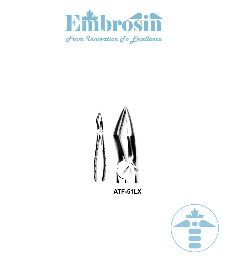 ATF-51LX - ATRAUMATIC Forceps Extracting Forceps No. 51LX