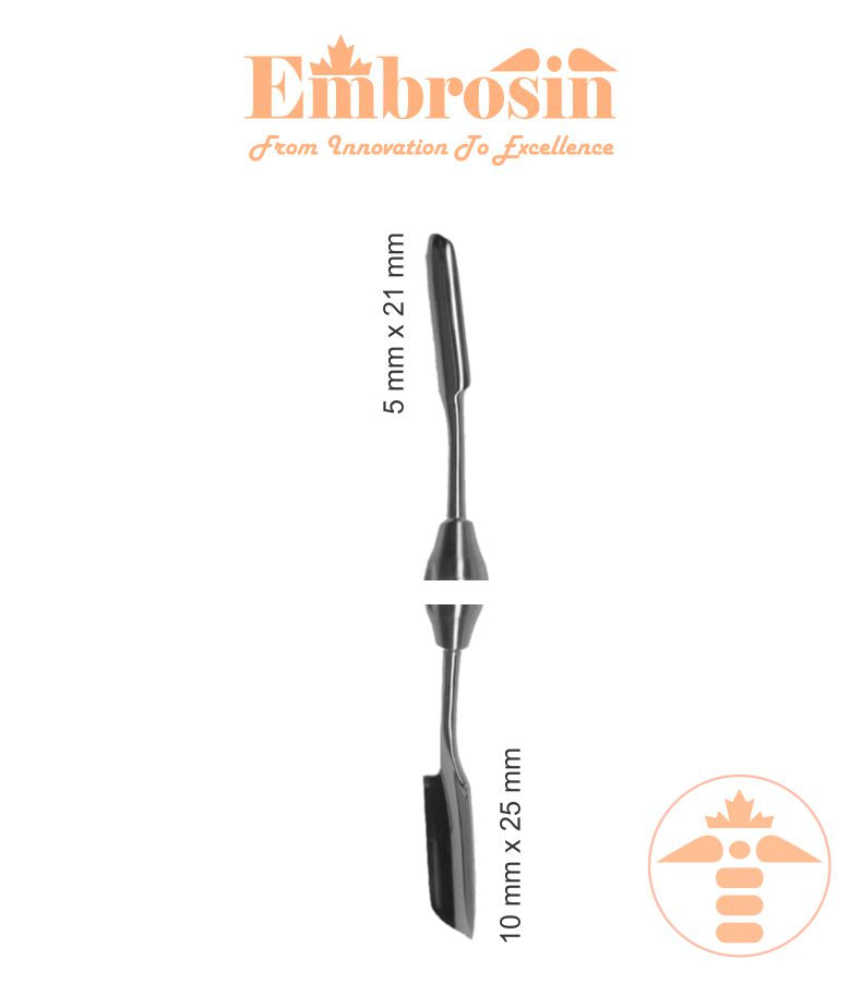 DE12-007 - Bone Grafting Scoop (Large End= 10mm x 25mm, Small End= 5mm x 21mm)