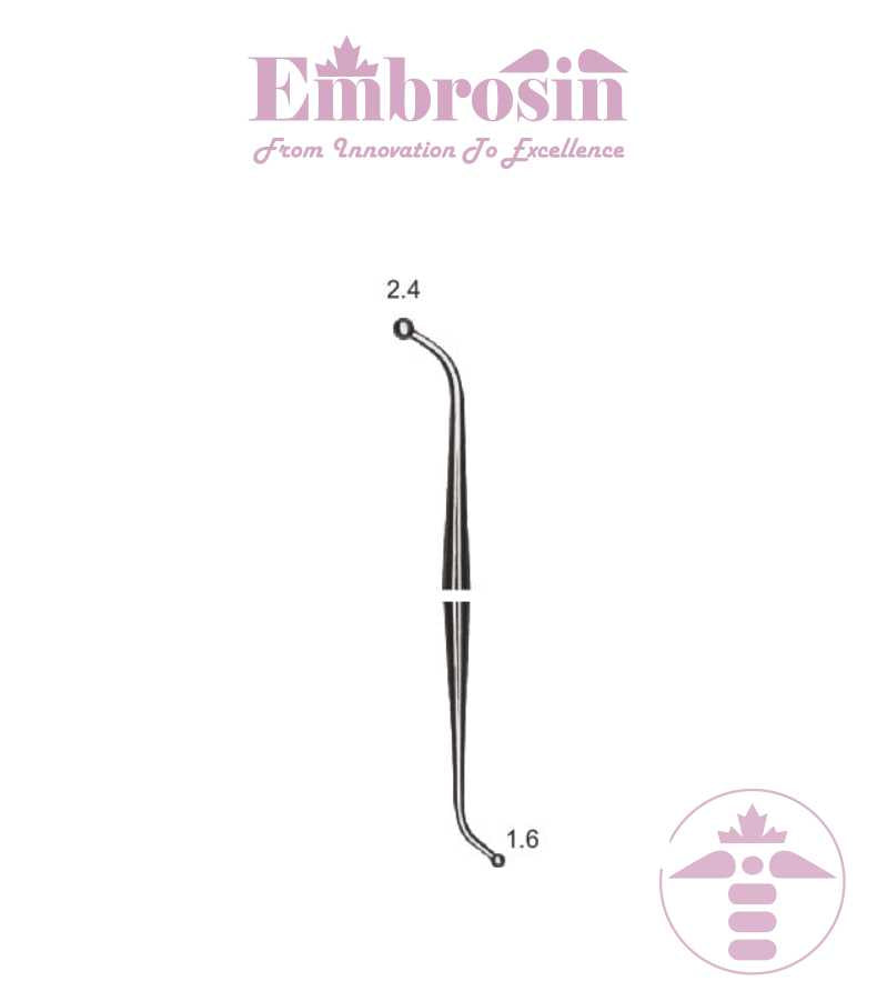 EE28-001 - Burnisher, Ball, 18, 2.4/1.6 mm