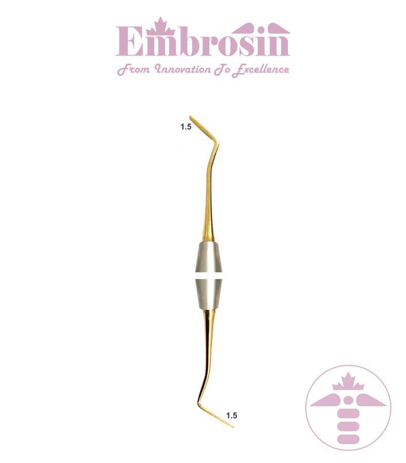 EE34-003TN - Plastic Filling Instruments, Interproximal Carver 1.5mm Flexible Blade, Composite, Titanium Coated