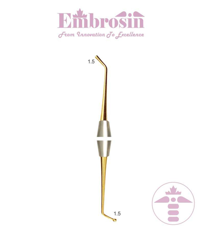 EE43-016A - Composite Instrument No. 16A, 1.5 mm (Ball Burnisher) Long /1.5 mm (Condenser), Titanium Coated