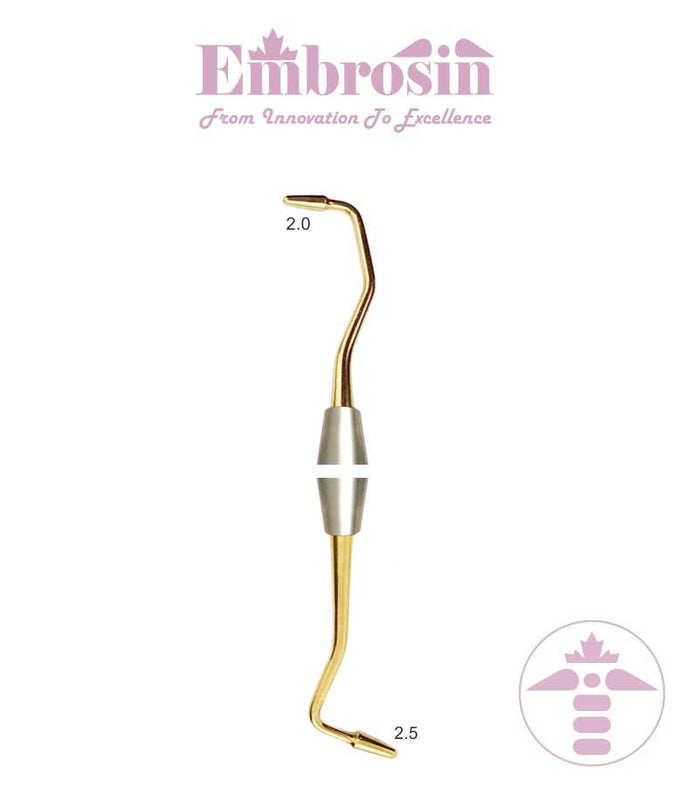 EE43-024 - Composite Instrument No. 24:  Westcott Long Blunt end, 2.5mm / 2.0mm Cone Type, Titanium Coated