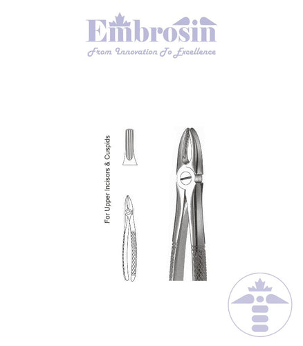 GE08-001 - Extracting Forceps (English Patterns), No. 1, Upper Anteriors