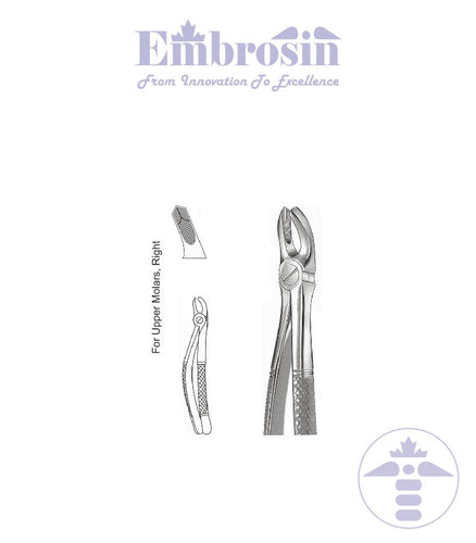 GE08-006 - Extracting Forceps (English Patterns), No. 17, Upper Molars; Right