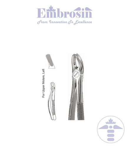 GE08-007 - Extracting Forceps (English Patterns), No. 18, Upper Molars; Left