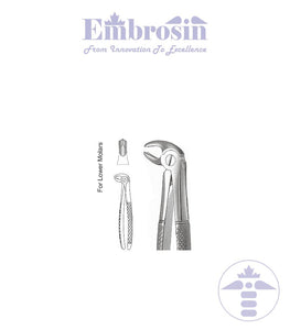 GE08-028 - Extracting Forceps (English Patterns), Mead, No. MD4, Lower Molar