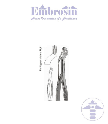 GE08-065 - Extracting Forceps (American Patterns), No. 53R, Upper Molars
