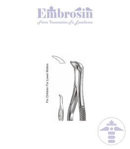GE08-113 - Extracting Forceps (Pedodontic Pattern), No. 23SK, Lower Molars