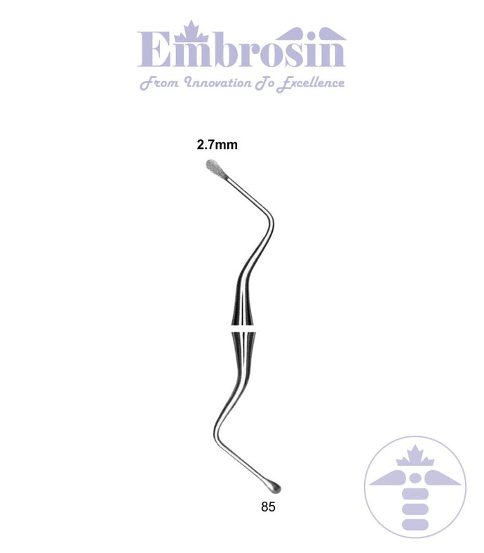 GF41-002 - Bone Curette, Lucas, No. 85, 2.7mm