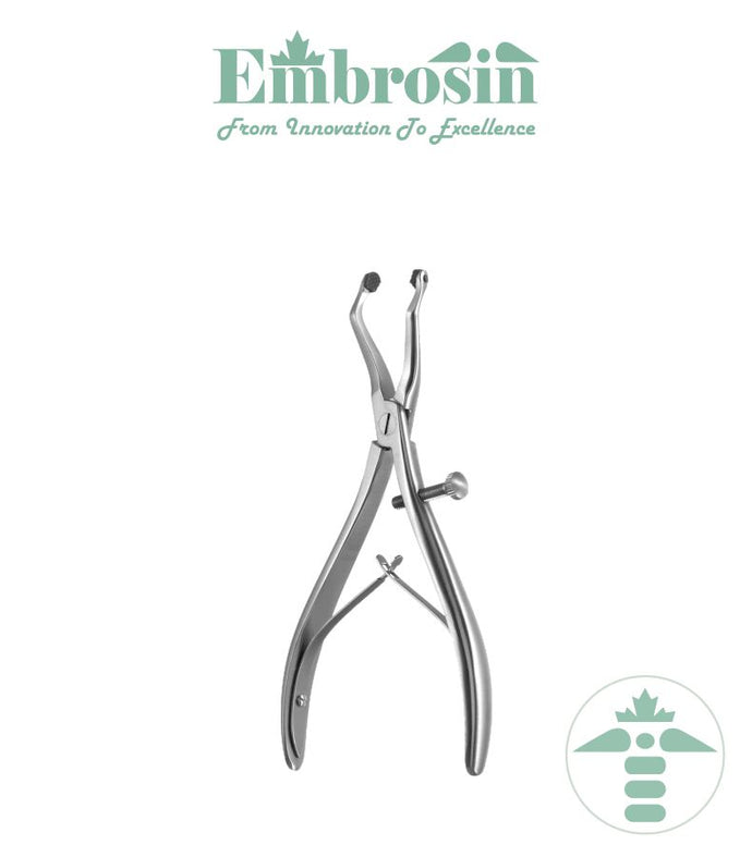 HE03-002 - Crown Remover Forceps, with Adjustable Screw with Rubber tips