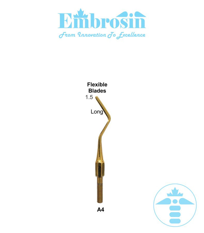 TIP-0A4 - TIP Composite Instrument (Titanium Coated): No.  A4, PFI 1.5 mm (Long-Flexible) - Single End (1 Tip)